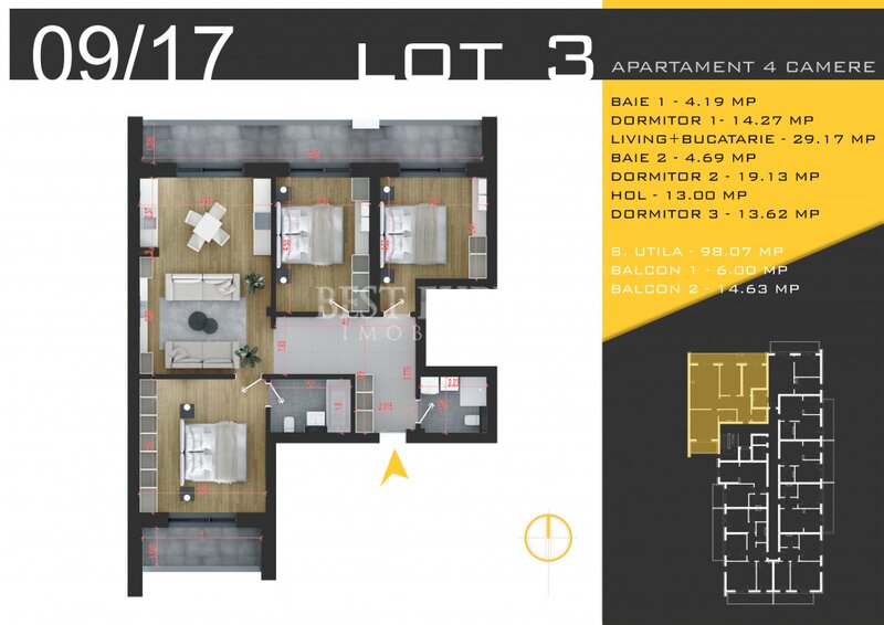Titan 4 camere ideal familie calitate si confort